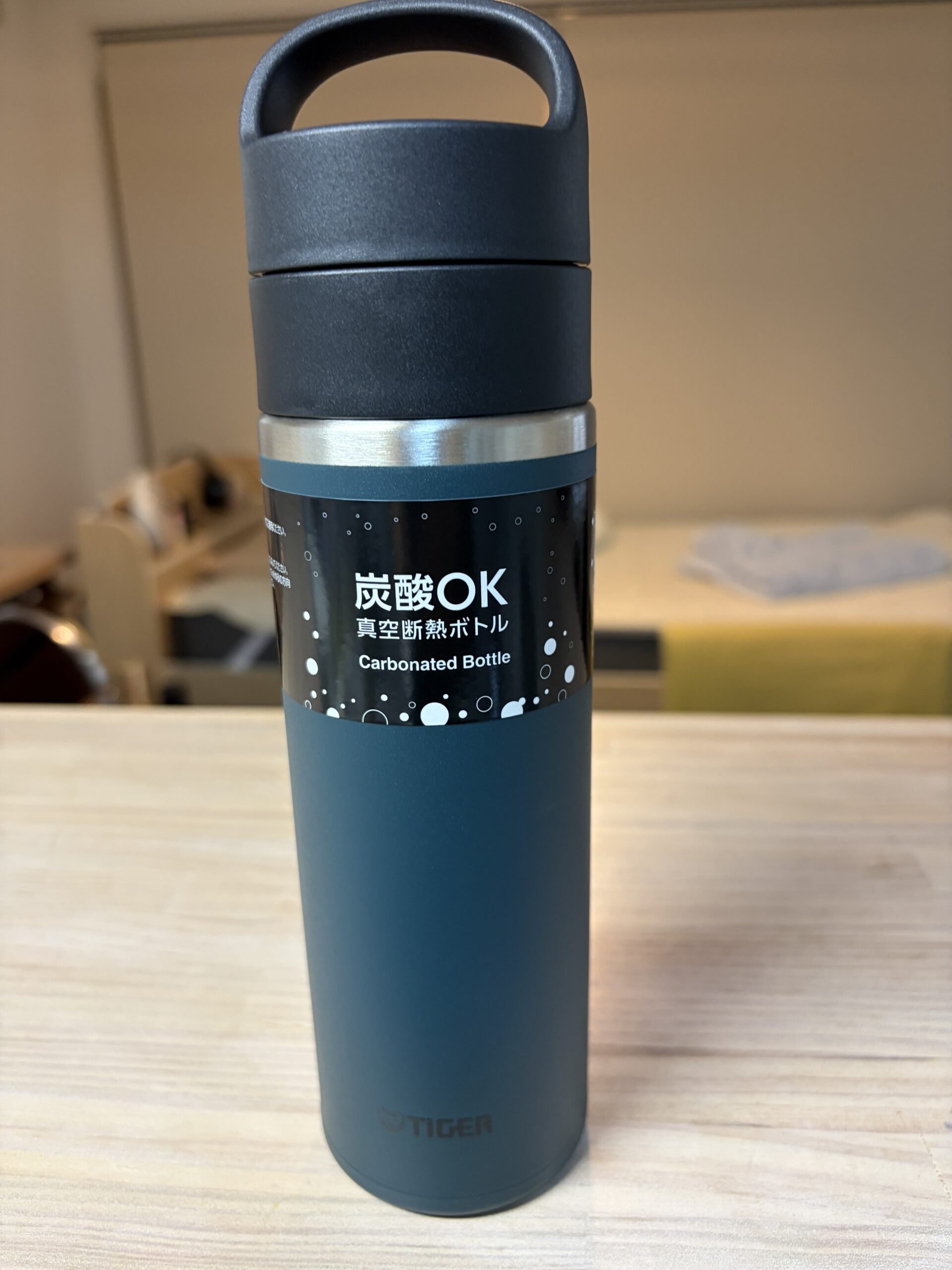 タイガー 炭酸OK真空断熱ボトル MKB-T048 レイクブルー 0.48L